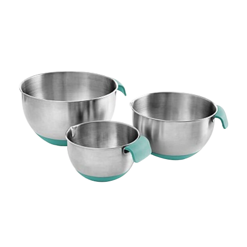 Set de Bowls de acero x 3 Aqua
