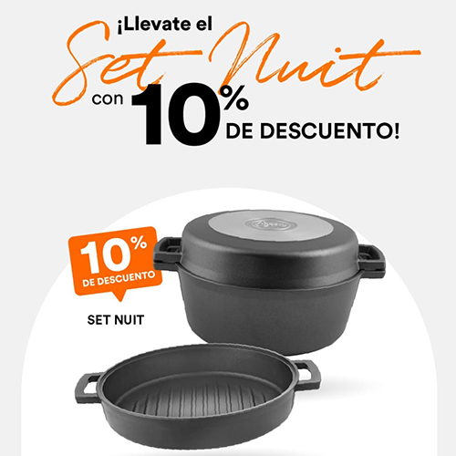 Llevate el Set Nuit con 10% Off